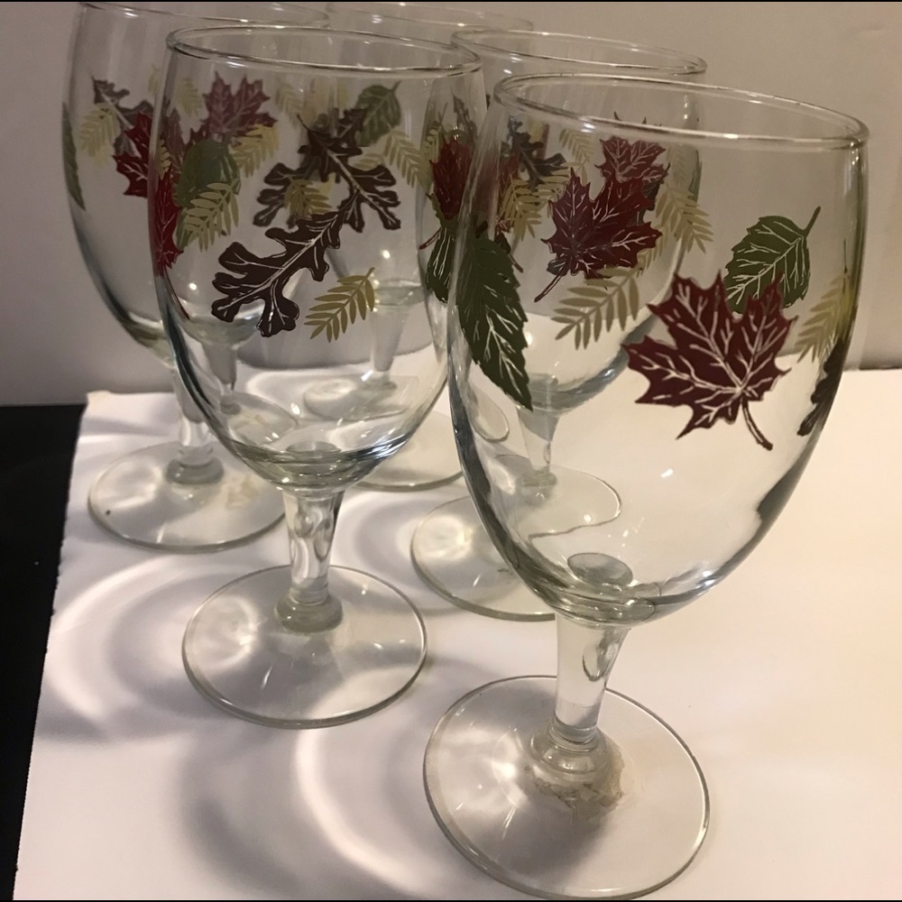 5 glasses Goblets